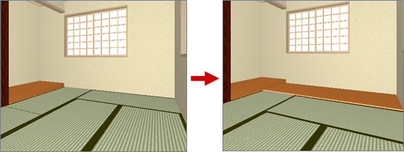 Q：和室の畳を一部、板の間にする方法を教えてください。